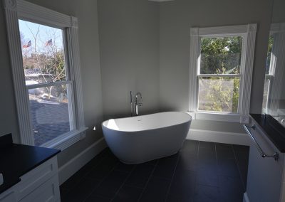 1920s two story addition bathroom Houston 9