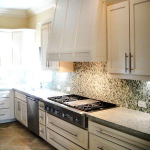 Custom built painted cabinets Houston featured