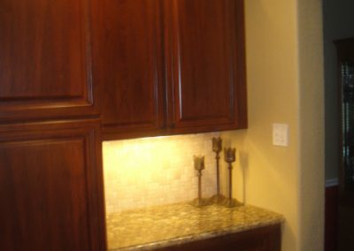 Custom built cherry cabinet kitchen remodeling Houston 5
