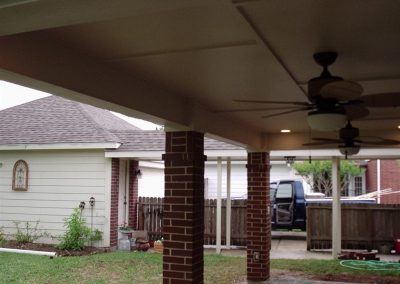 Hip roof patio cover Houston 6