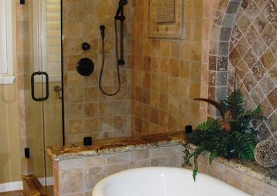 Pedestal tub master bathroom remodeling Houston 9