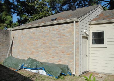 Garage addition roof off Houston